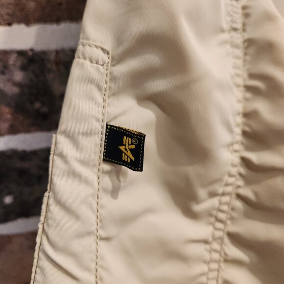 Alpha Industries Flyer's Intermediate MA-1 Reversible Bomber Jacket Sz 3XL Beige - Picture 8 of 16